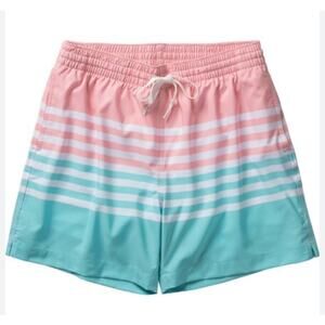 Chubbies Men's on the Horizons‎ 5.5in Stretch Swim Trunk Board Shorts Pink Small